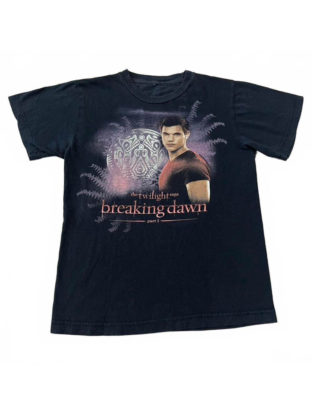 Twilight Saga Breaking Dawn Jacob Graphic T Shirt Black Womens Size Small